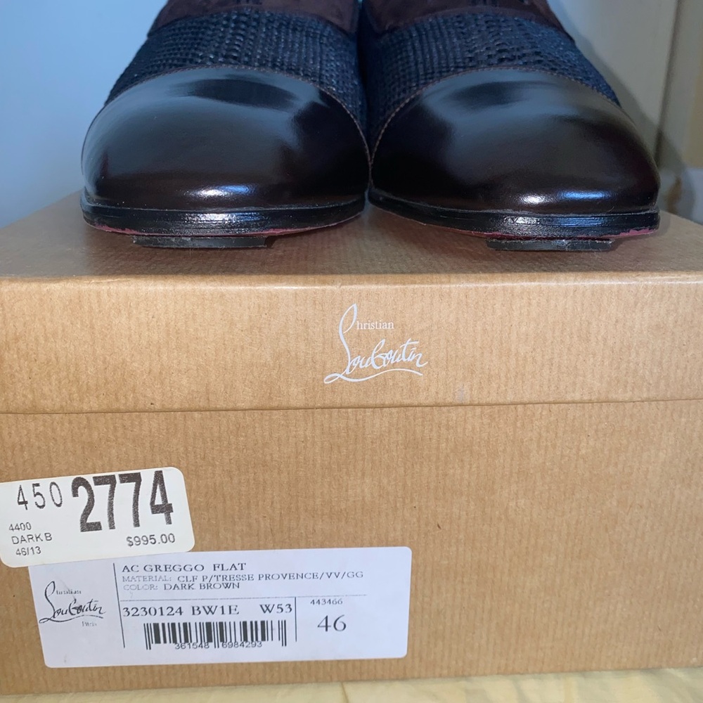Christian Louboutin Men's Dark Brown Loafers